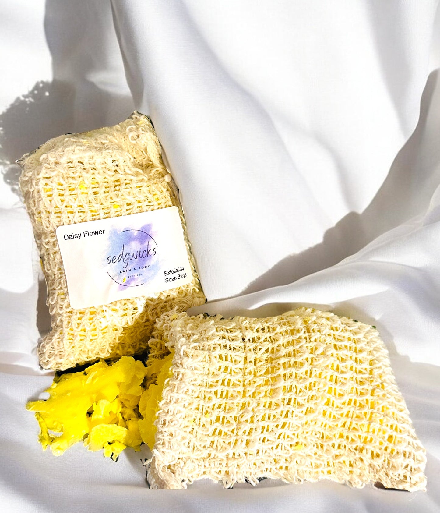 Daisy Flower - SOAP SCRUB BAG