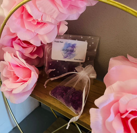 Purple Rain Elegance Aroma Bead Air Fresheners - A Symphony of Lavender Luxury