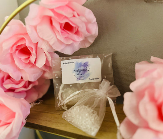 Baby Powder Bliss Aroma Bead Air Fresheners - Gentle Fragrance for a Soothing Ambiance